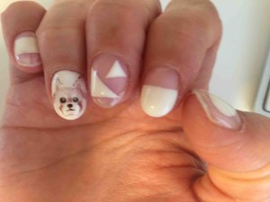 真正面から見られております