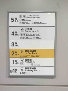 駐車場から歩いてくると、２階に直結しているようです