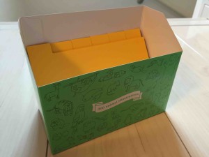 初回お届け時に収納ボックスも一緒に届く